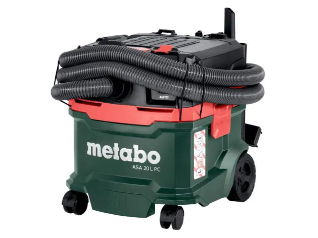 Metabo ASA 20 L PC All-Purpose Vacuum with Power Tool Take Off 20 litre 1200W 240V