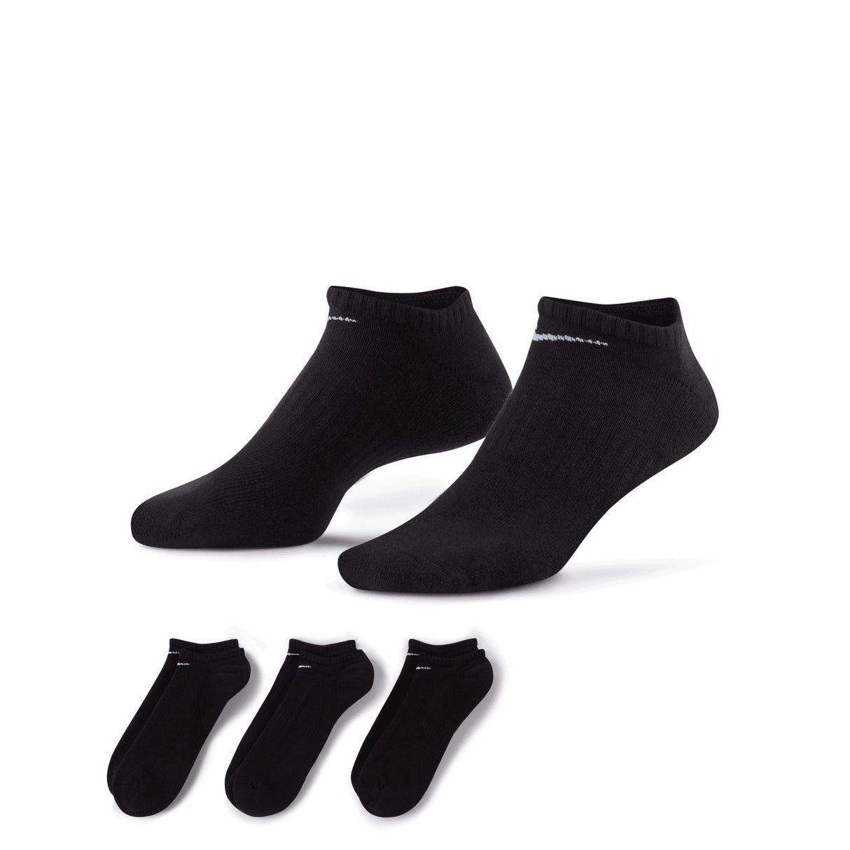 Nike Everyday Cushioned No Show Socks (3 Pairs)