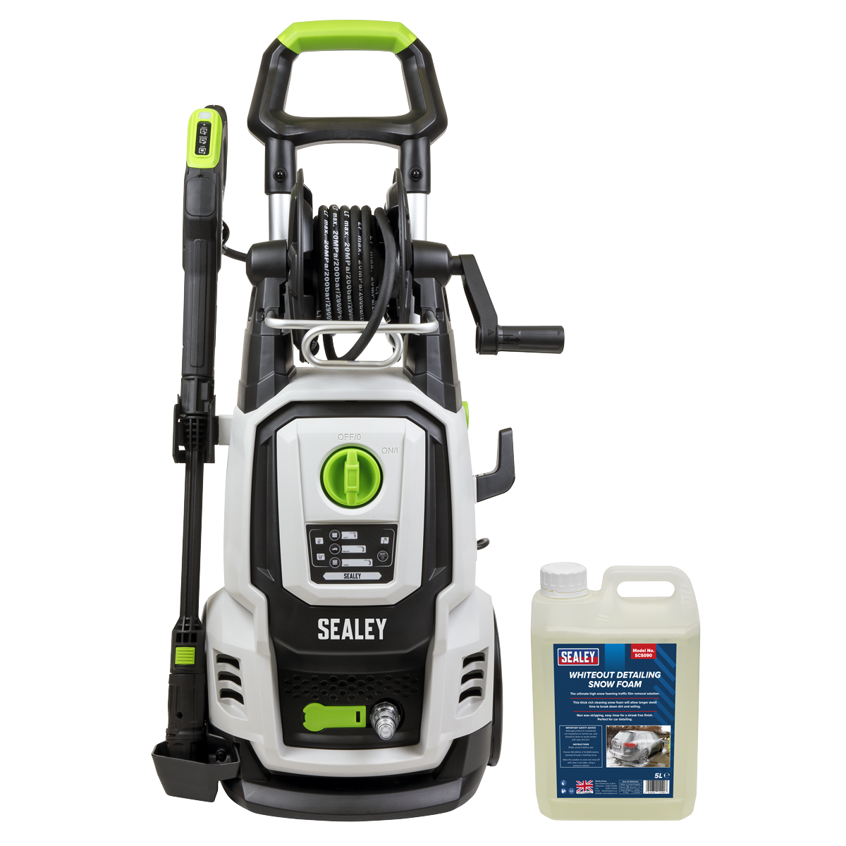 Sealey Pressure Washer 170bar 450L/hr with Snow Foam