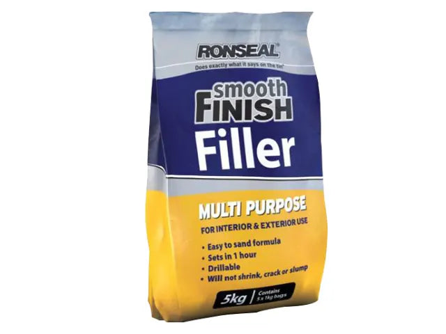 Ronseal Smooth Finish Multipurpose Wall Powder Filler 5kg