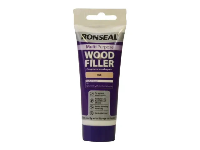 Ronseal Multipurpose Wood Filler Tube Oak 100g