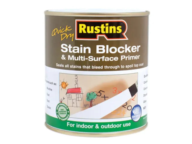 Rustins Quick Dry Stain Block & Multi Surface Primer 1 litre