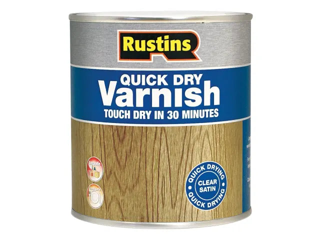 Rustins Quick Dry Varnish Satin Clear 500ml