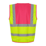 Prortx High Visibility Waistcoat - HV Yellow/Pink