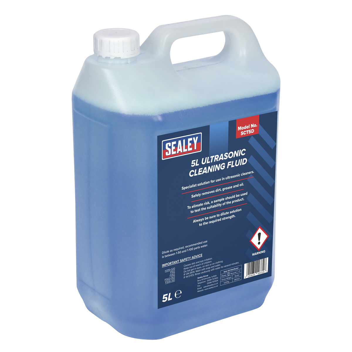 Sealey Ultrasonic Cleaning Fluid 5L