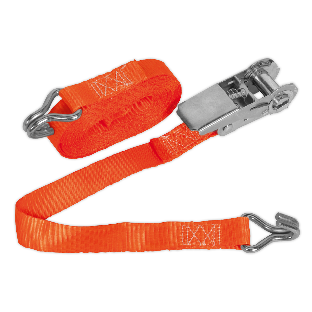 Sealey Ratchet Strap 25mm x 4.5m Polyester Webbing 800kg Breaking Strength