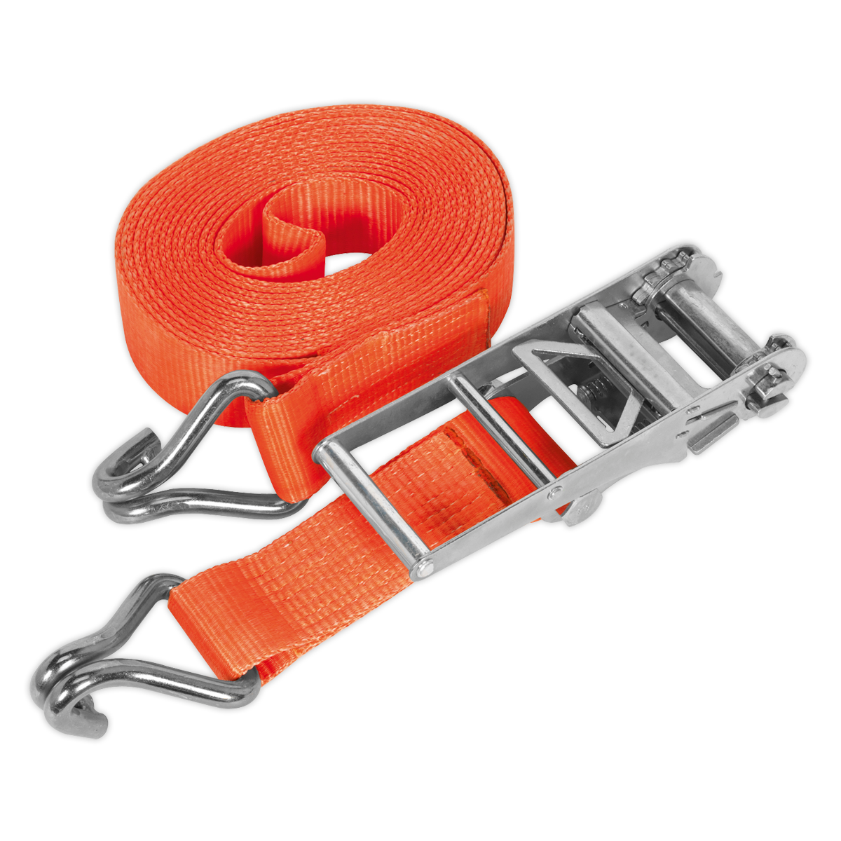 Sealey Ratchet Strap 75mm x 8m Polyester Webbing 10000kg Breaking Strength