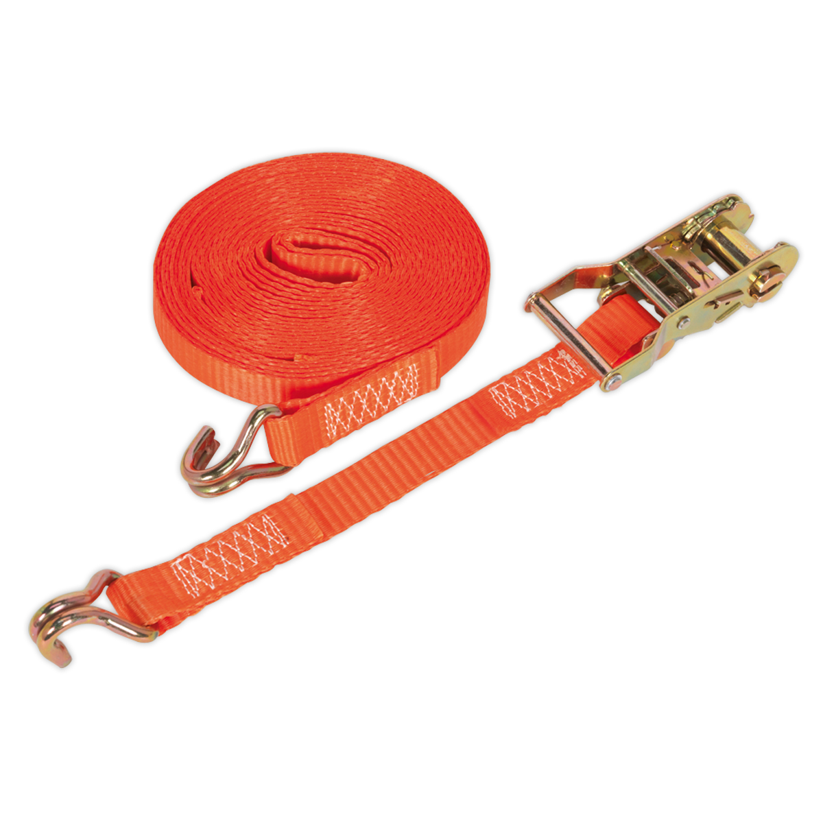 Sealey Ratchet Strap 25mm x 8m Polyester Webbing 1500kg Breaking Strength