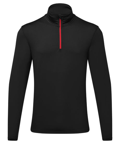 TriDri® Recycled Long Sleeve Brushed Back ¼ Zip Top