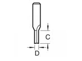 Trend 3/2 x 1/2 TCT Two Flute Cutter 6.0 x 16mm