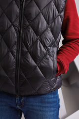 2786 Diamond Pane Padded Gilet