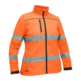 Bisley Womens Taped Hi-Vis Softshell Jacket #colour_orange