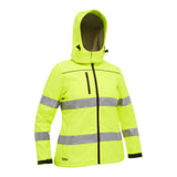 Bisley Womens Taped Hi-Vis Softshell Jacket #colour_yellow