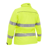 Bisley Womens Taped Hi-Vis Softshell Jacket #colour_yellow