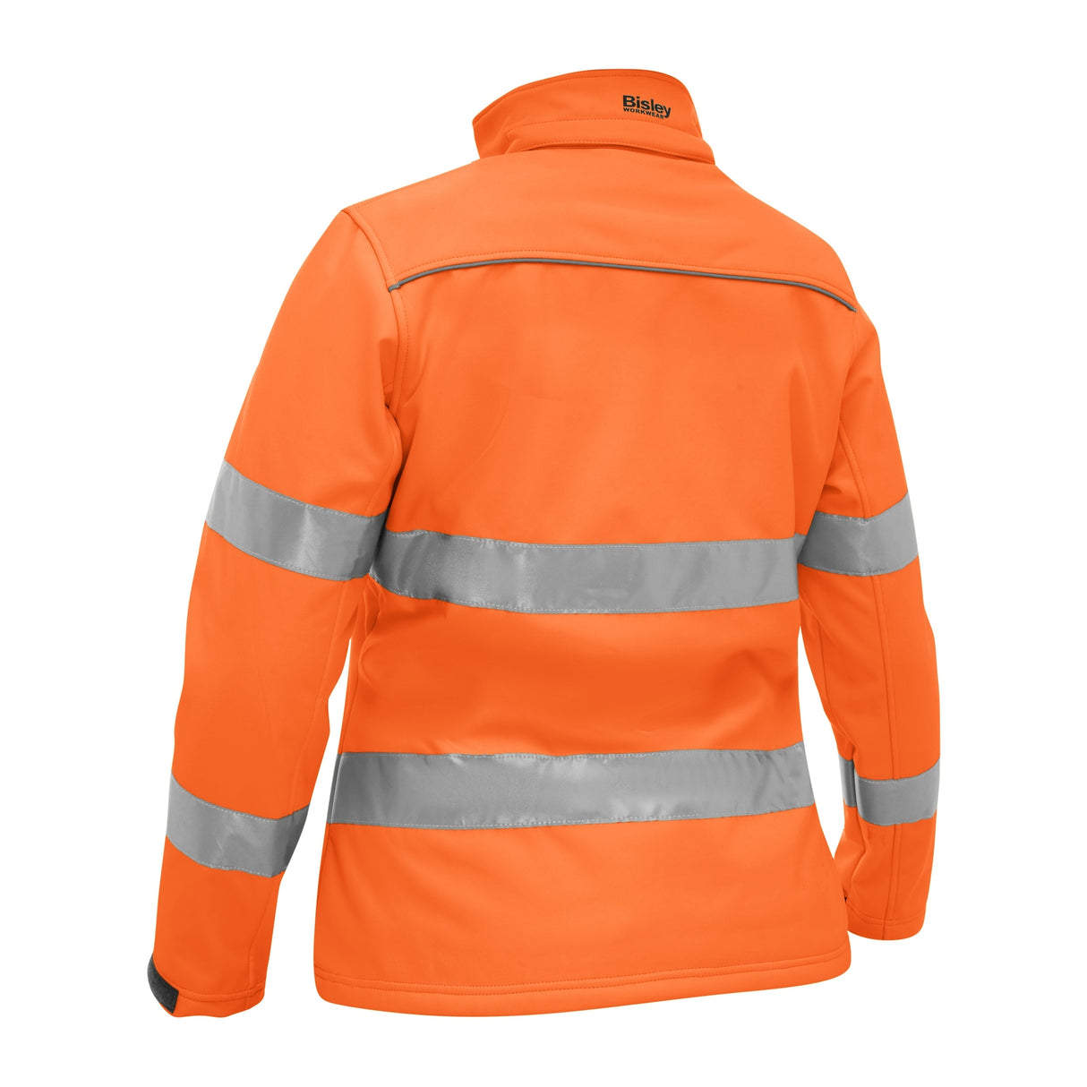 Bisley Womens Taped Hi-Vis Softshell Jacket #colour_orange