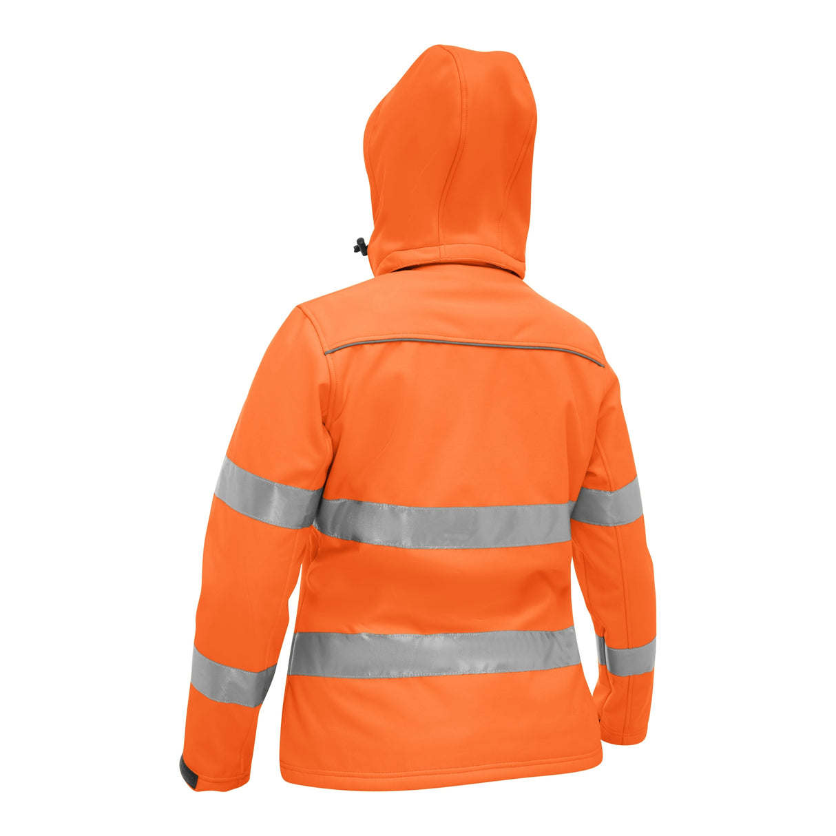 Bisley Womens Taped Hi-Vis Softshell Jacket #colour_orange