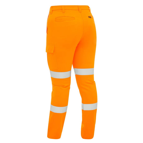 Bisley Womens Taped Hi-Vis Biomotion Cargo Pant #colour_orange