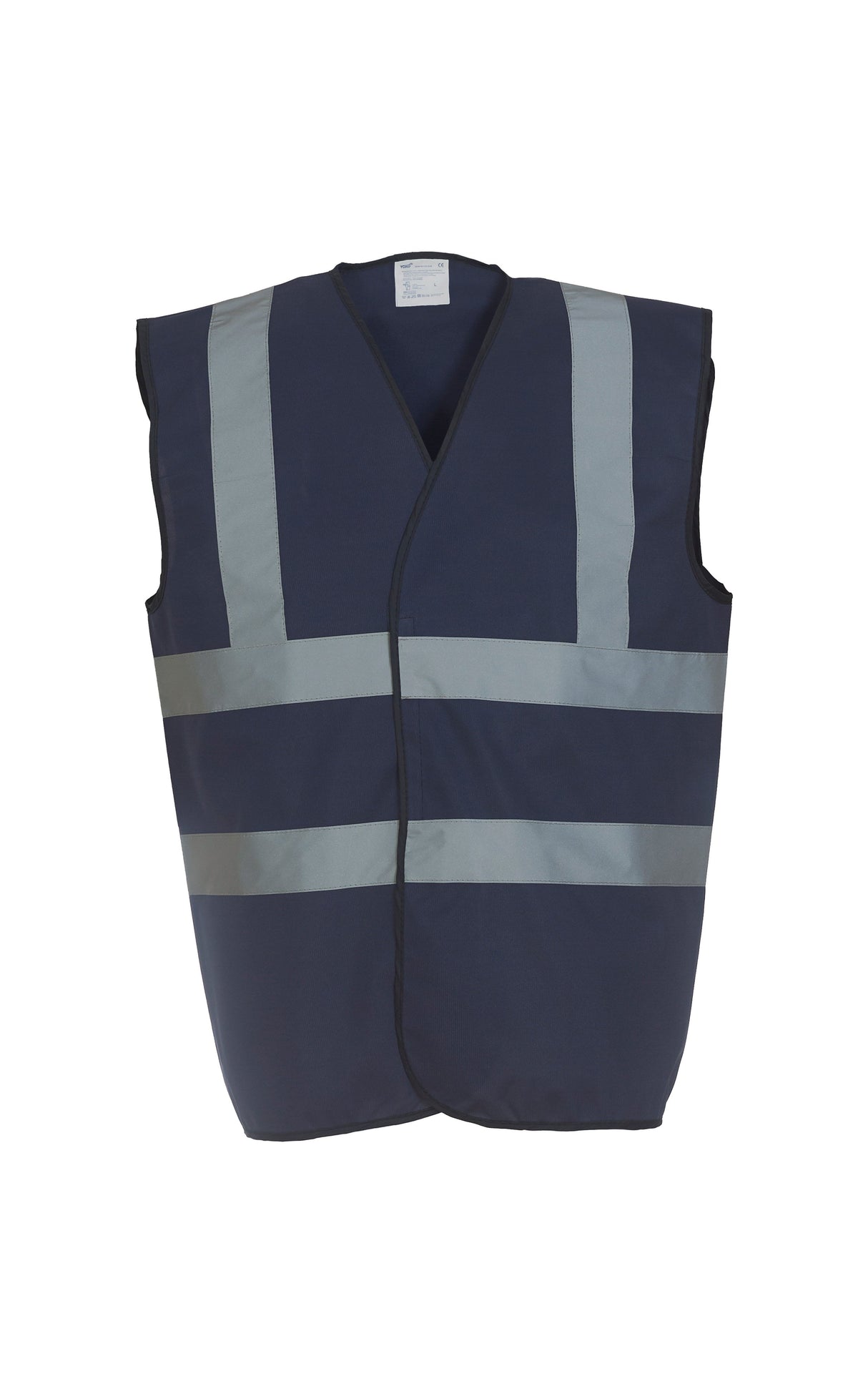 Yoko Hi-Vis 2-Band-And-Braces Waistcoat - Navy