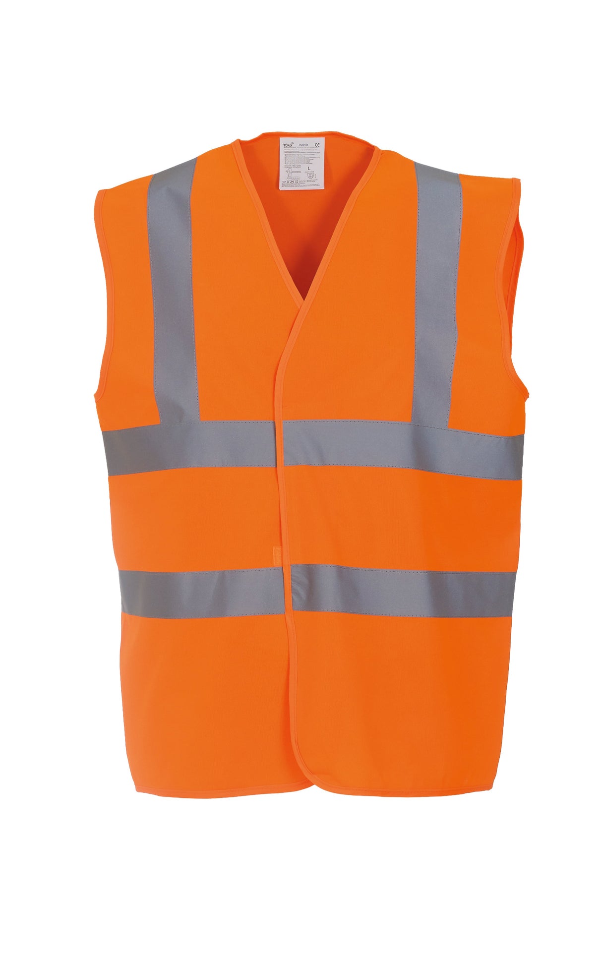 Yoko Hi-Vis 2-Band-And-Braces Waistcoat - Orange