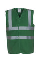 Yoko Hi-Vis 2-Band-And-Braces Waistcoat - Paramedic Green