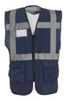 Yoko Multifunctional Executive Hi-Vis Waistcoat - Navy