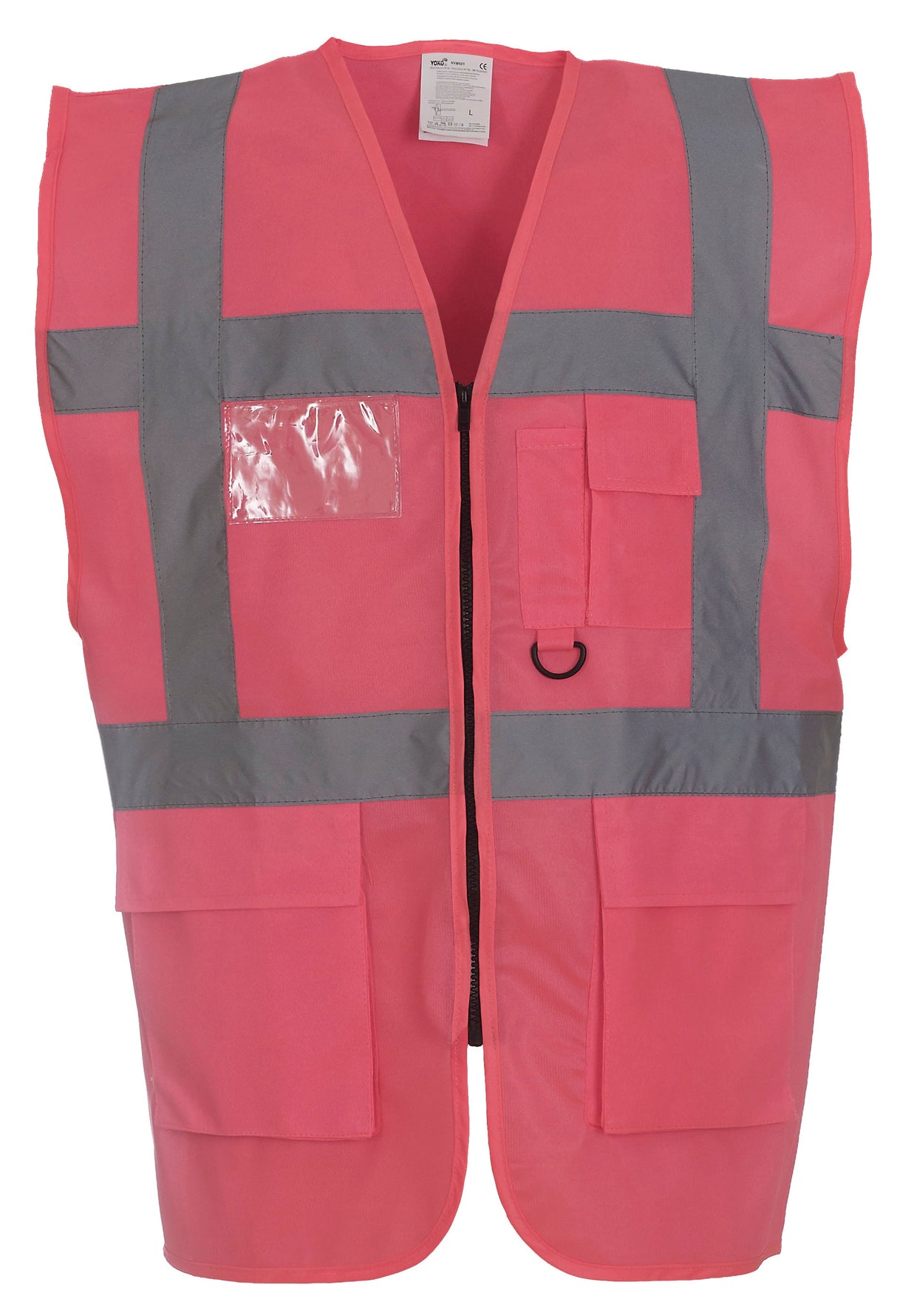 Yoko Multifunctional Executive Hi-Vis Waistcoat - Pink