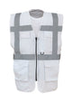 Yoko Multifunctional Executive Hi-Vis Waistcoat - White