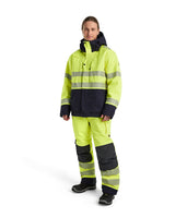 Blaklader Multinorm Winter Bib Overall 1817 #colour_hi-vis-yellow-navy-blue