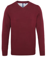 Asquith & Fox Men's Cotton Blend V-Neck Sweater