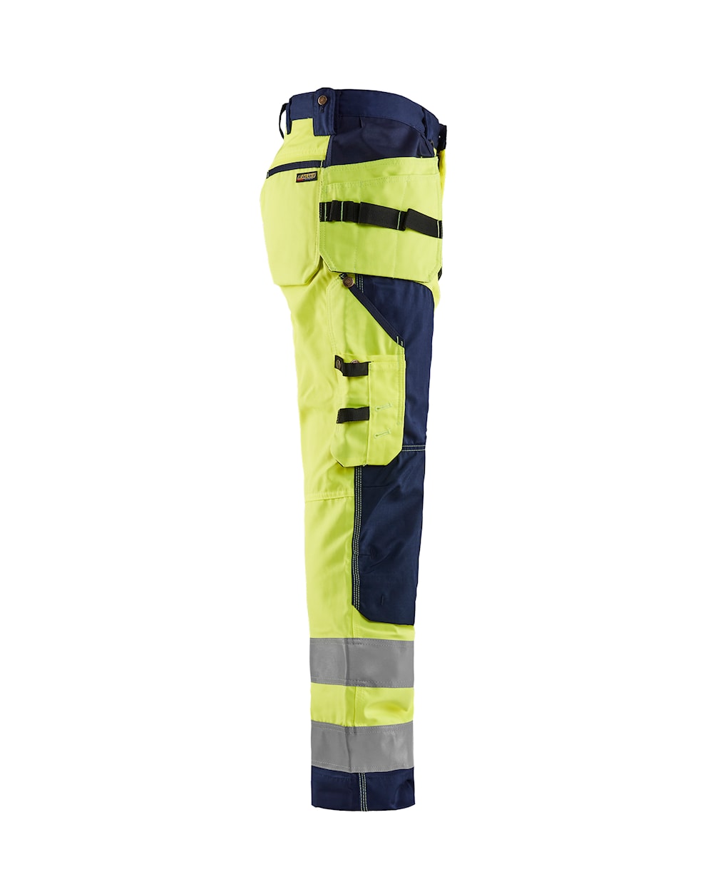 Blaklader Hi-Vis Craftsman Trousers 1568 - Hi-Vis Yellow/Navy Blue