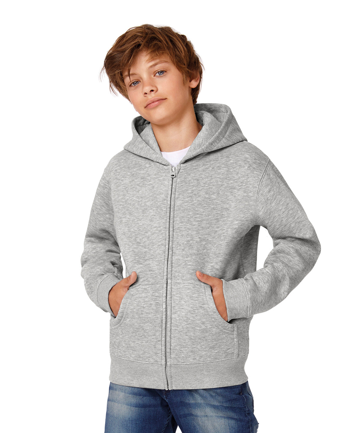 B&C Collection Hooded Full-Zip Kids