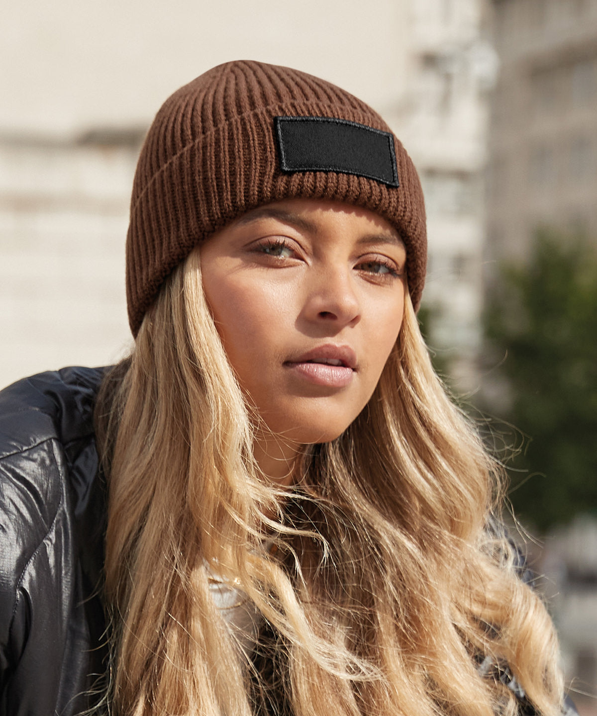 Beechfield Fashion Patch Beanie