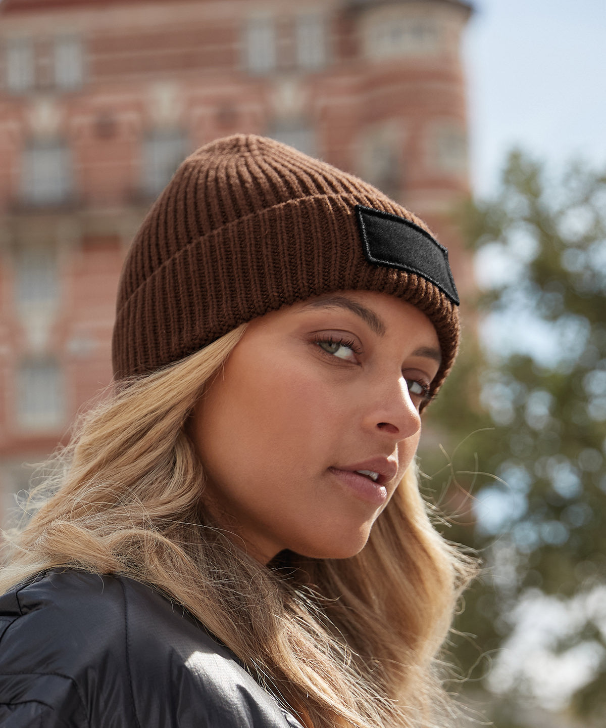 Beechfield Fashion Patch Beanie