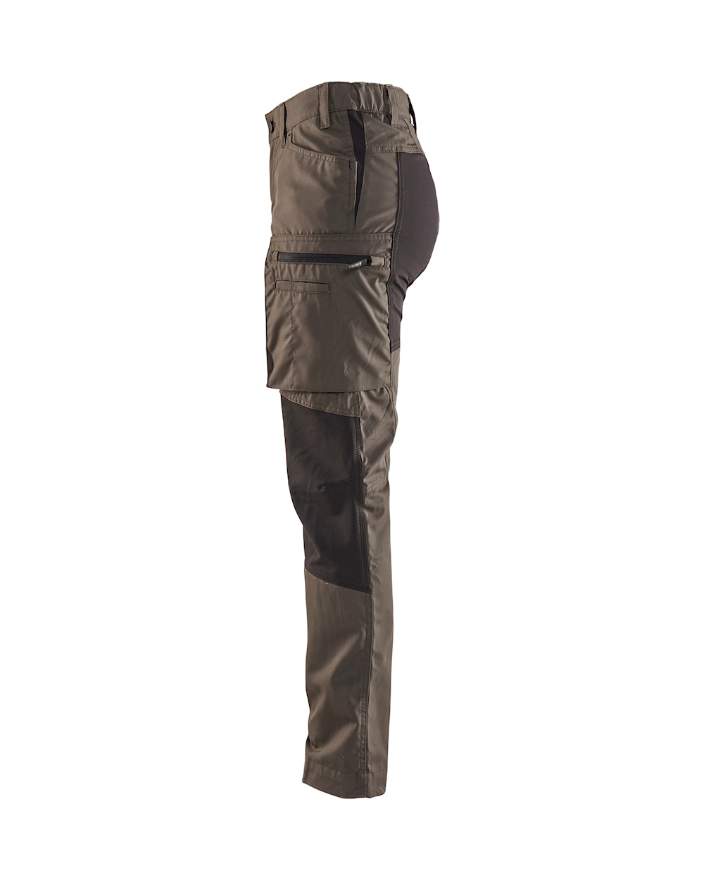 Blaklader Women's Service Trousers Stretch 71591845 #colour_dark-olive-green-black