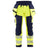 Blaklader Softshell Hi-Vis Trousers 1820 #colour_hi-vis-yellow-navy-blue