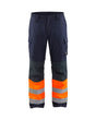 Blaklader Multinorm Inherent Winter Trousers 1869 #colour_navy-blue-orange