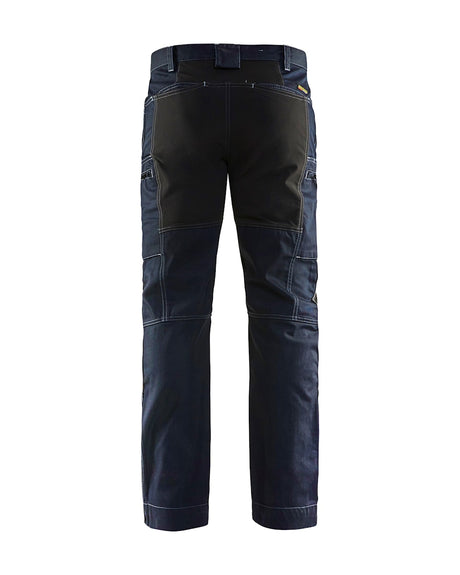 Blaklader Service Trousers with Stretch 14591142 #colour_navy-blue-black