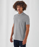 B&C Collection Inspire Polo Men - Heather Grey