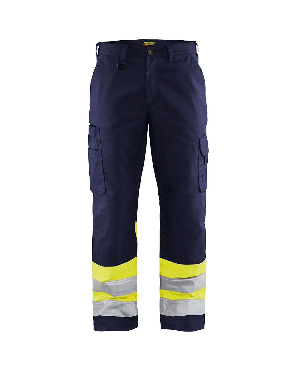 Blaklader Hi-Vis Trousers 1564 - Navy Blue/Hi-Vis Yellow