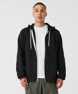 Bella Canvas Unisex Polycotton Fleece Full-Zip Hoodie - Black