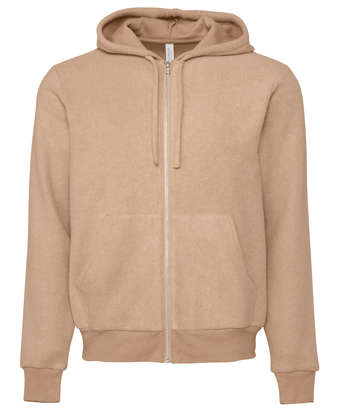 Bella Canvas Unisex Sueded Fleece Full-Zip Hoodie