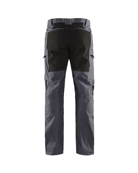 Blaklader Service Trousers with Stretch 14591845 #colour_mid-grey-black