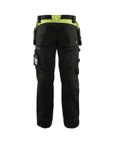 Blaklader Craftsman Trousers 1555 - Black/Hi-Vis Yellow