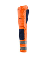 Blaklader Hi-Vis Trousers with Stretch 1585 - Hi-Vis Orange/Navy blue