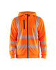 Blaklader Hi-Vis Hoodie Full-Zip 3565 #colour_orange