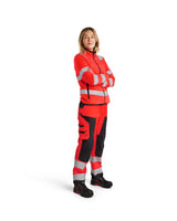 Blaklader Women's Microfleece Jacket Hi-Vis 4966 #colour_red-hi-vis