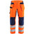 Blaklader Women's Hi-Vis Trousers with Stretch 7163 #colour_orange-navy-blue