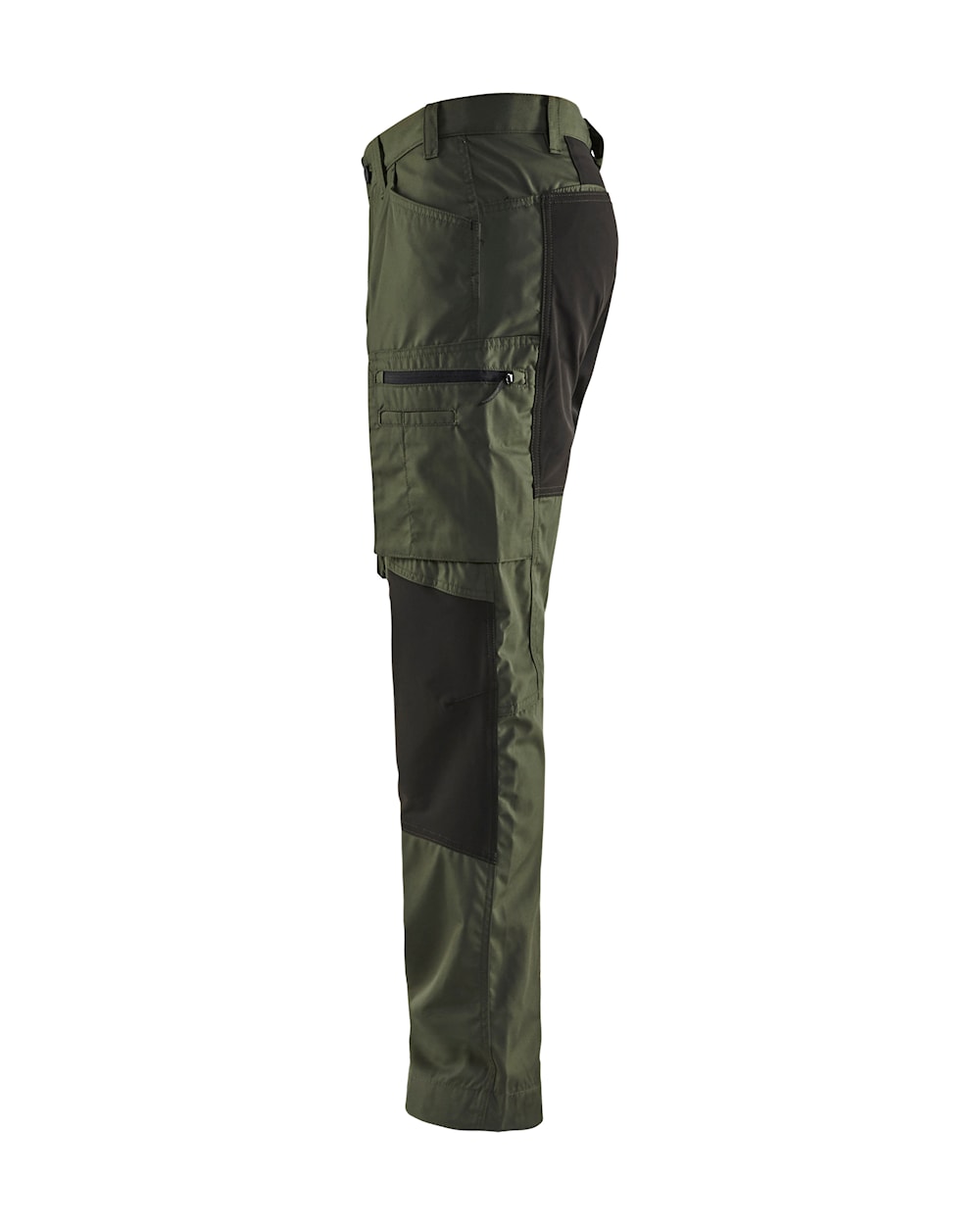 Blaklader Service Trousers with Stretch 14591845 #colour_army-green-black