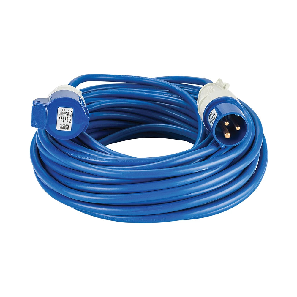 Defender Arctic Extension Lead Blue 2.5mm2 16A 25M