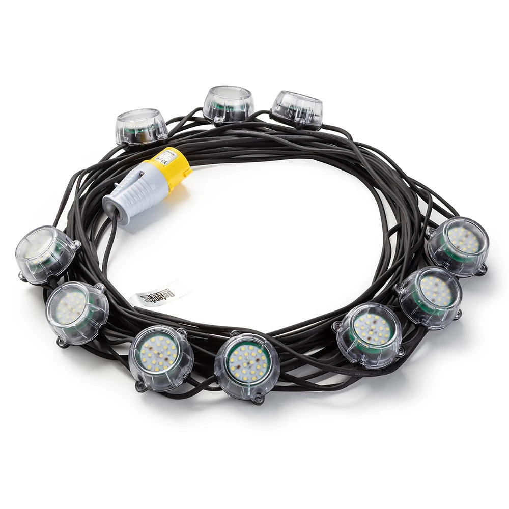 Defender 22M Heavy Duty Led Encapsulated Festoon String Lights 50W